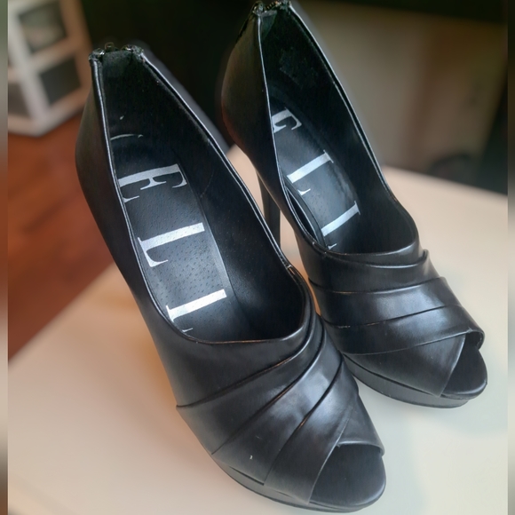 Elle Peep Toe Heels - Picture 2 of 9